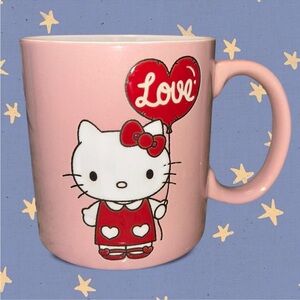 Sanrio Hello Kitty Pink Valentines Ceramic Mug Kawaii Gift Unique Cute Cupid
